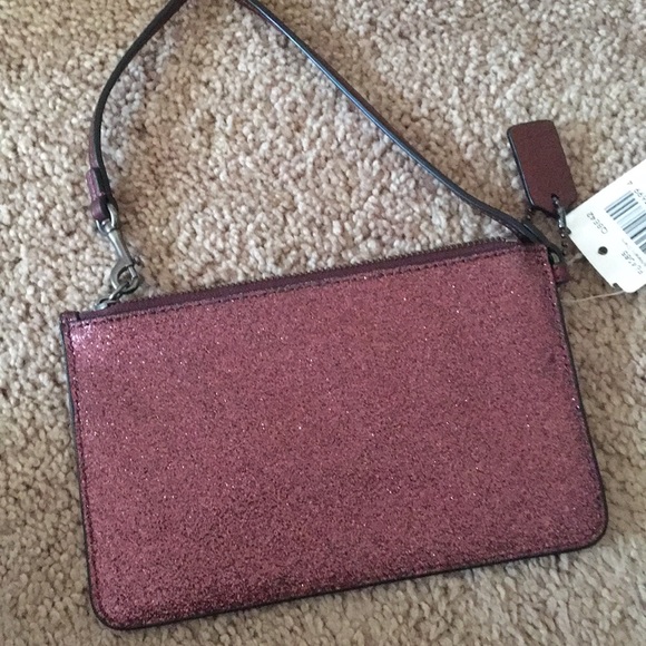 Coach Purple sparkle small wristlet BNWT - Picture 2 of 5